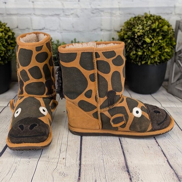 EMU Little Creatures Giraffe Merino Wool Kids' Boots - Picture 1 of 10